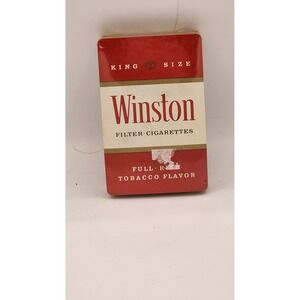Vintage Winston Filter Playing Cards King Size Red White Unopened New